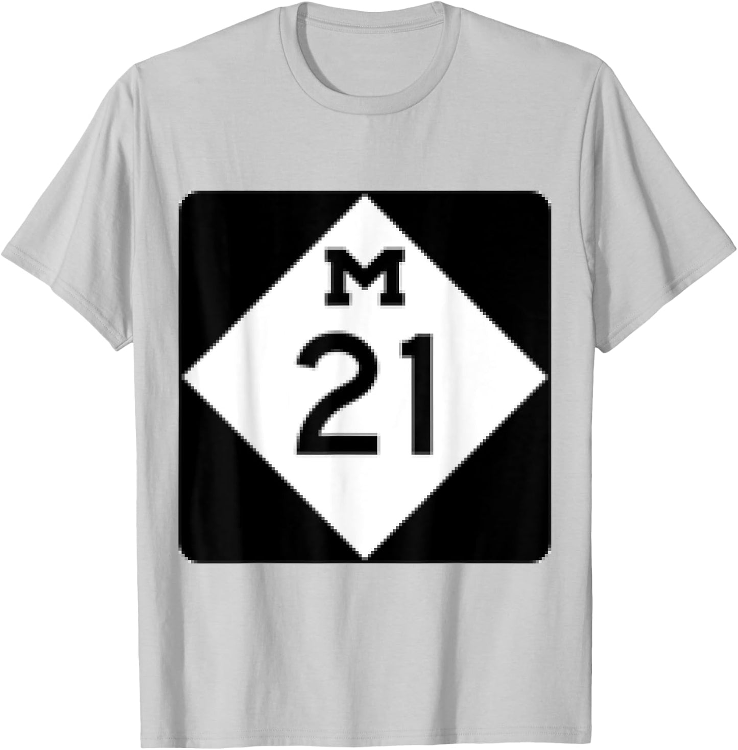 M21 Michigan Highway T-Shirt - T-Shirt | Ash