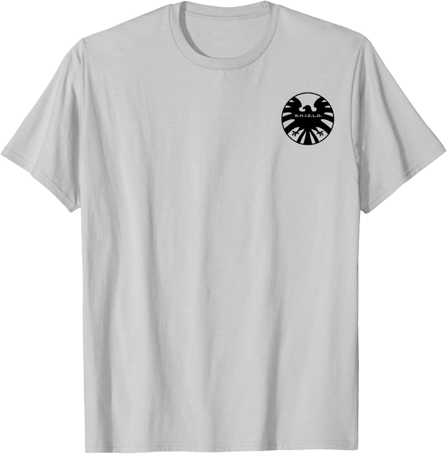 Marvel Agents Of Shield Eagle Symbol Pocket Graphic T-Shirt - T-Shirt | Ash