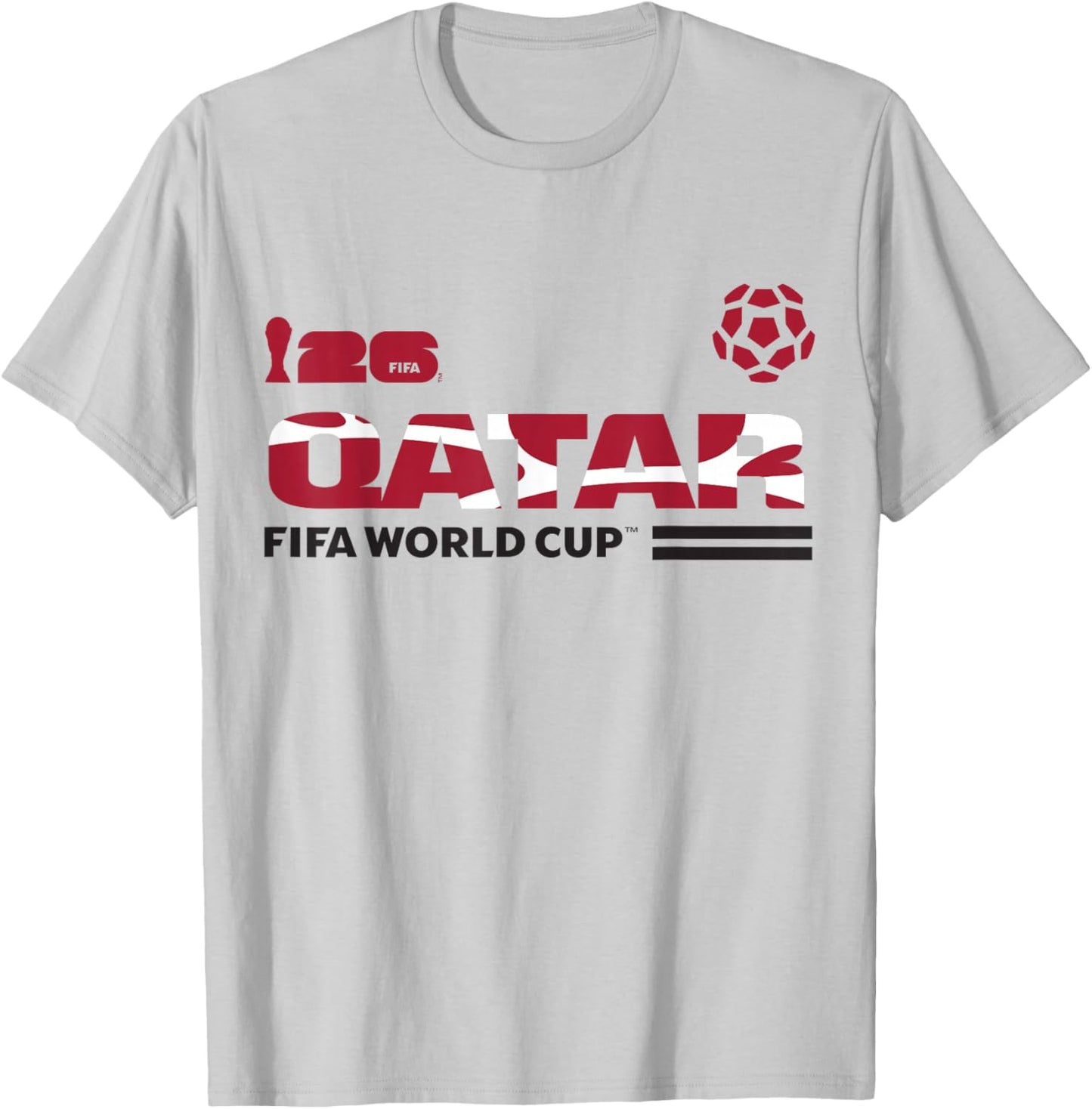 FIFA World CUP26 Qualifier Qatar T-Shirt - T-Shirt | Ash