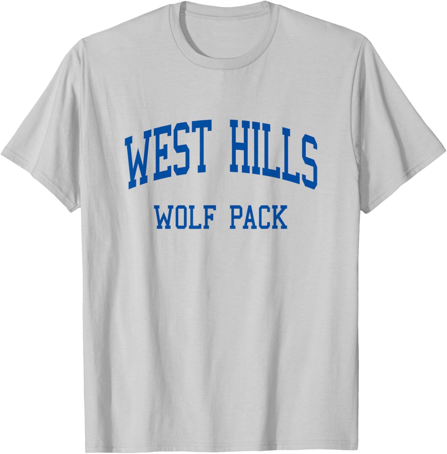 West Hills High School HS Santee CA Retro T-Shirt - T-Shirt | Ash