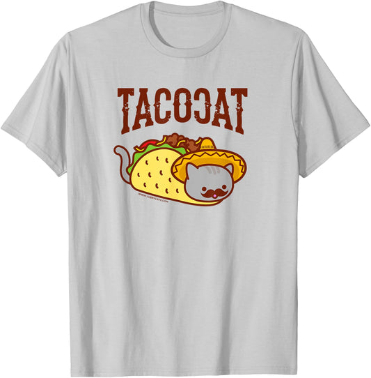 Funny Cat - Mexican Taco Cat Women Girls Kids T-Shirt - T-Shirt | Ash