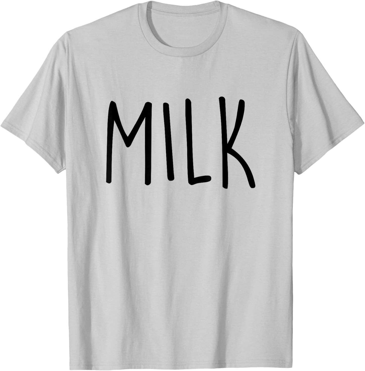 Funny Milk Adult Kids Men Women Milk Costume T-Shirt - T-Shirt | Ash
