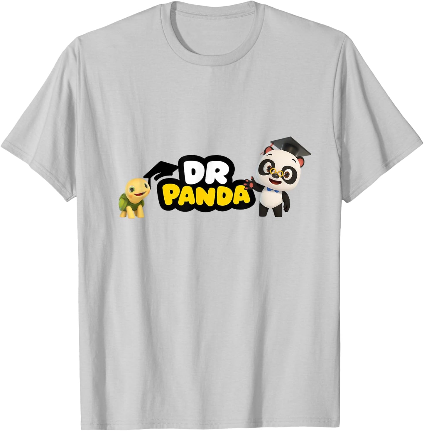 Dr. Panda & Toto Logo Official T-Shirt - T-Shirt | Ash