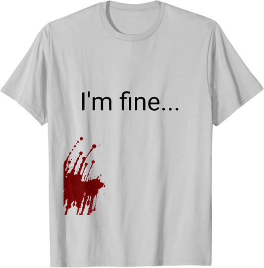 Halloween Zombie victim costume t Shirt men women T-Shirt - T-Shirt | Ash