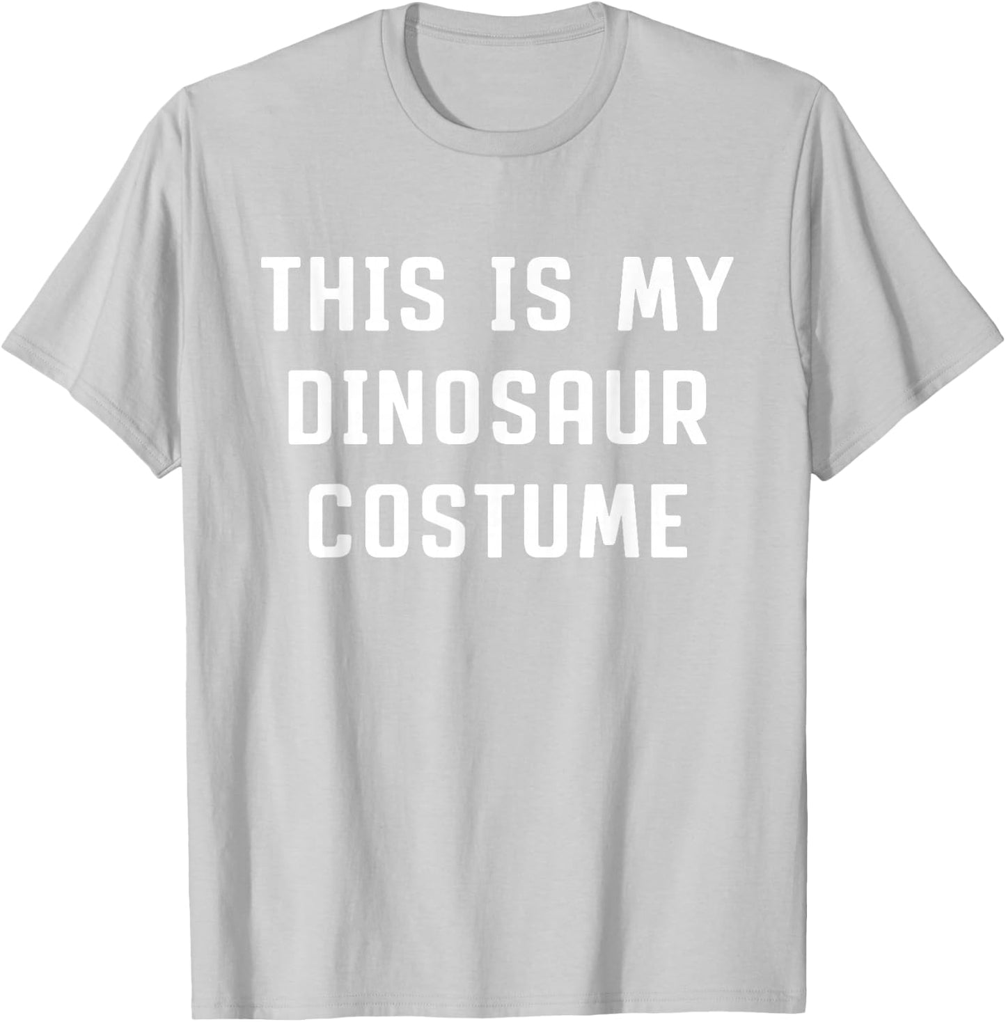 This Is My Dinosaur Halloween Costume Simple Last Minute T-Shirt - T-Shirt | Ash