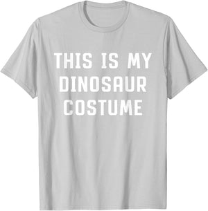 This Is My Dinosaur Halloween Costume Simple Last Minute T-Shirt - T-Shirt | Ash