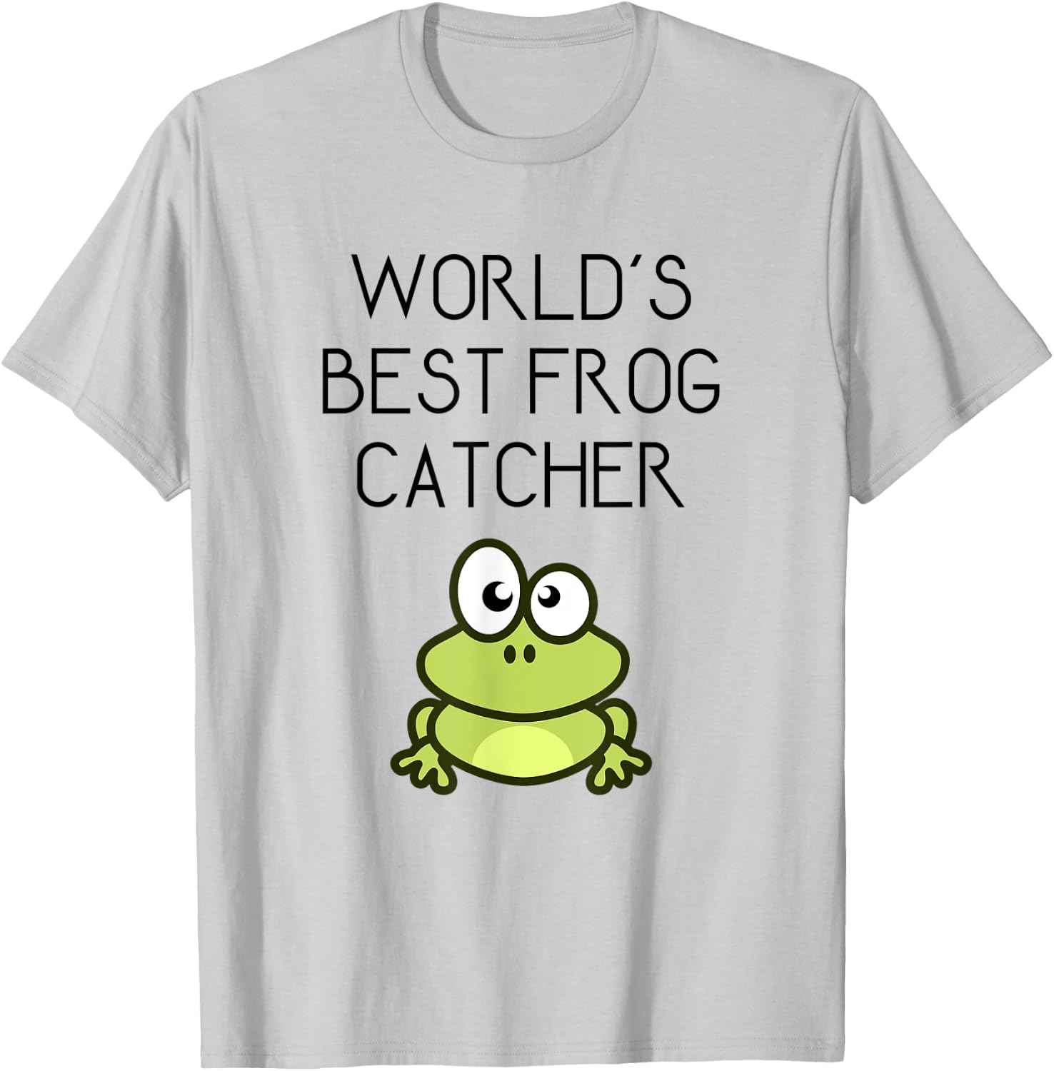 Funny Worlds Best Frog Catcher Gift T-Shirt - T-Shirt | Ash