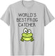 Funny Worlds Best Frog Catcher Gift T-Shirt - T-Shirt | Ash