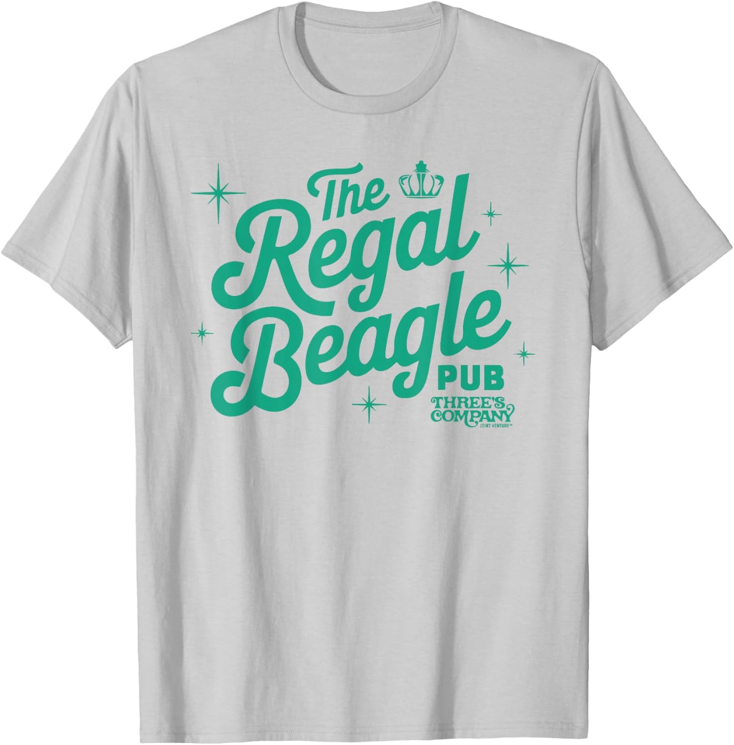 The Regal Beagle Pub Vintage Three's Company Logo T-Shirt - T-Shirt | Ash