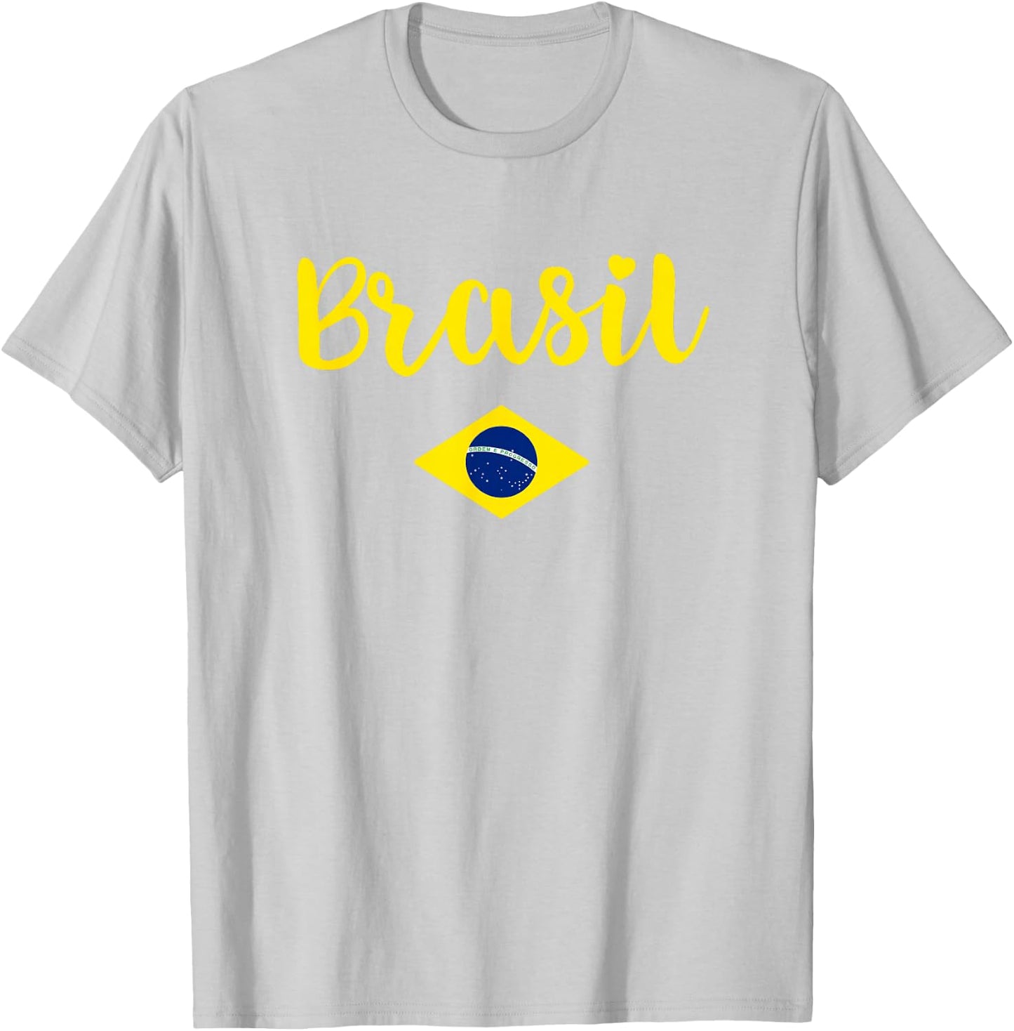 Brazilian Flag Brazil Souvenir Girls Women Kids Brasil T-Shirt - T-Shirt | Ash