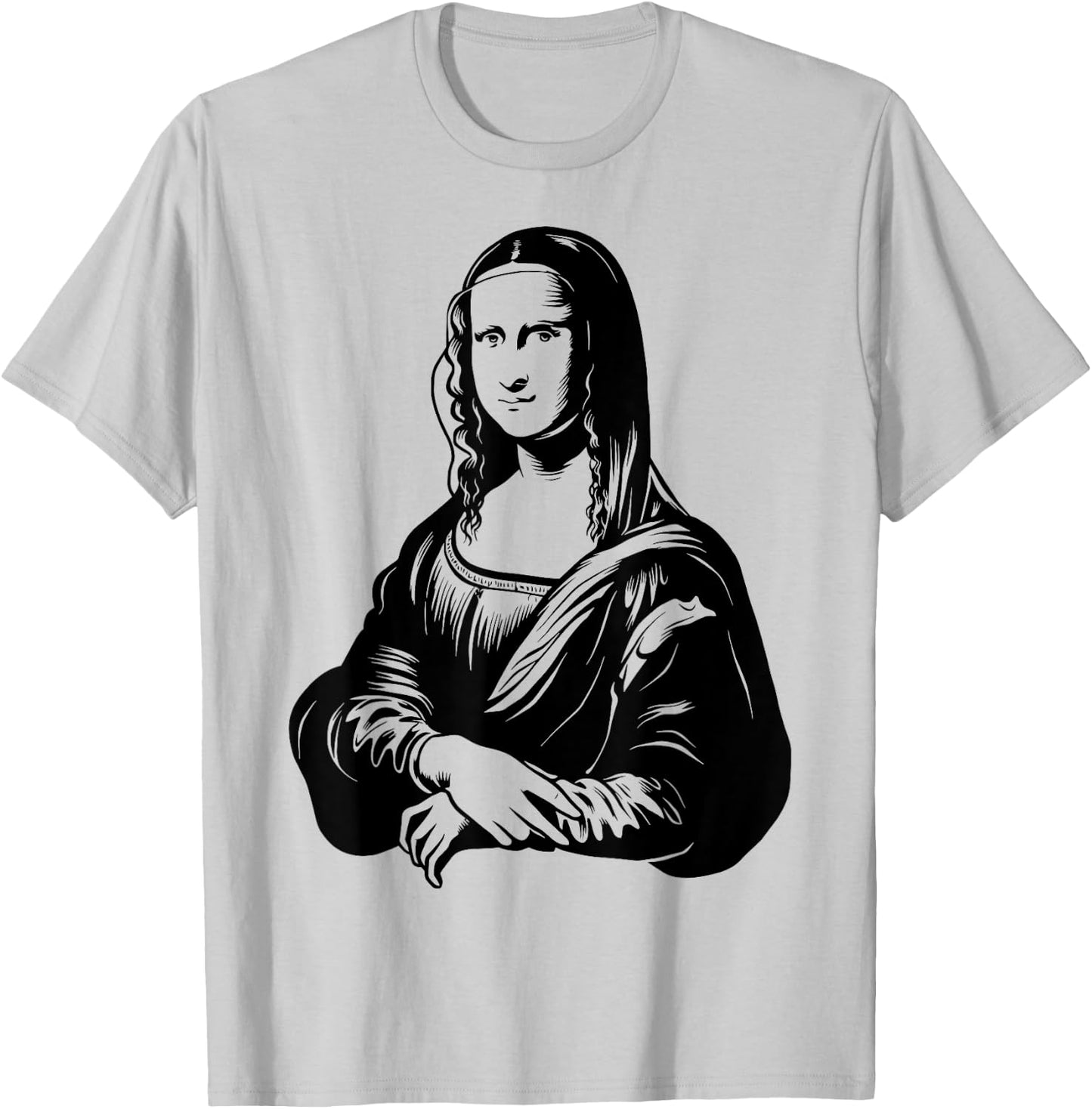 Leonardo Da Vinci, Mona Lisa T Shirt, Reproduction Sketch T-Shirt - T-Shirt | Ash