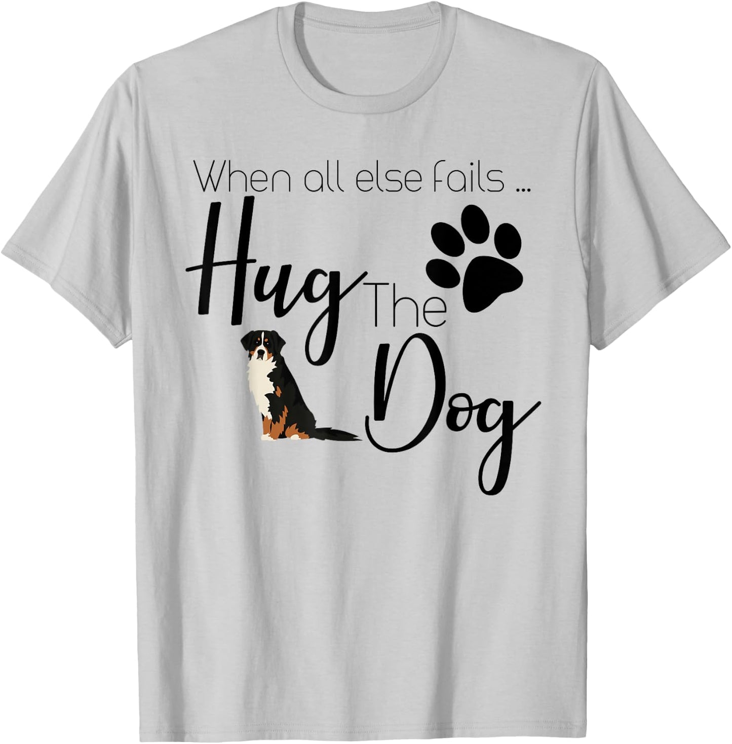 Bernese Mountain Dog Gift I Love My Mt Dog Design T-Shirt - T-Shirt | Ash