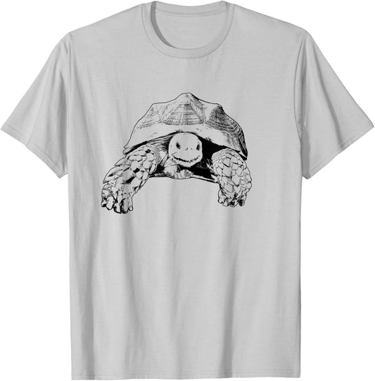 Sulcata Tortoise African Spurred Tortoise Turtle T-Shirt - T-Shirt | Ash