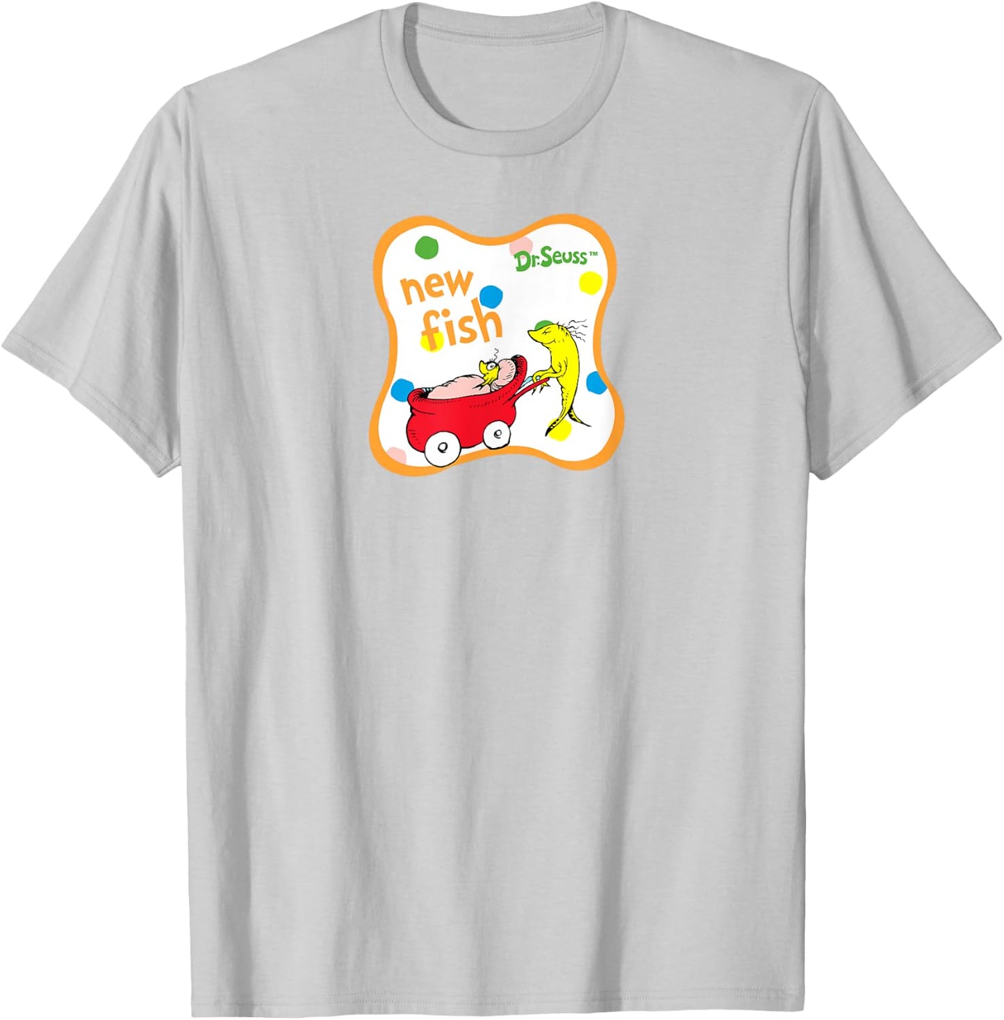 Dr. Seuss New Fish T-Shirt - T-Shirt | Ash