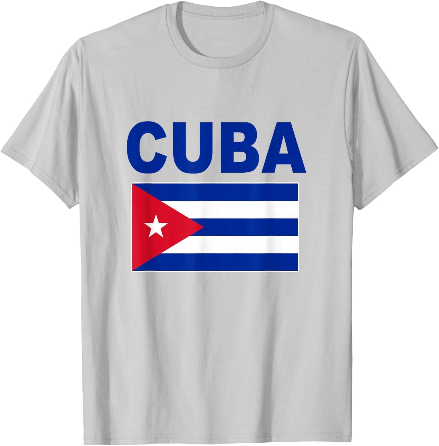 Cuba Flag Cool Cuban Bandera Cubana Flags Gift T-Shirt - T-Shirt | Ash