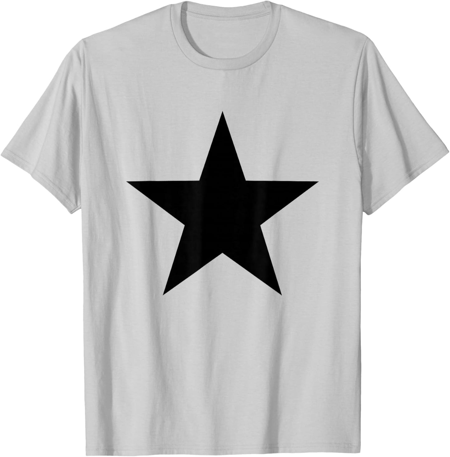 Cool Big Large Black Star T-Shirt - T-Shirt | Ash