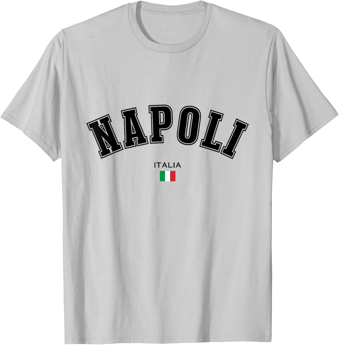 Napoli Italian Flag Souvenir Italy Travel City Trip Naples T-Shirt - T-Shirt | Ash