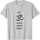 Om Shanti Shirt for Yoga Fans and Yoga Instructors T-Shirt - T-Shirt | Ash