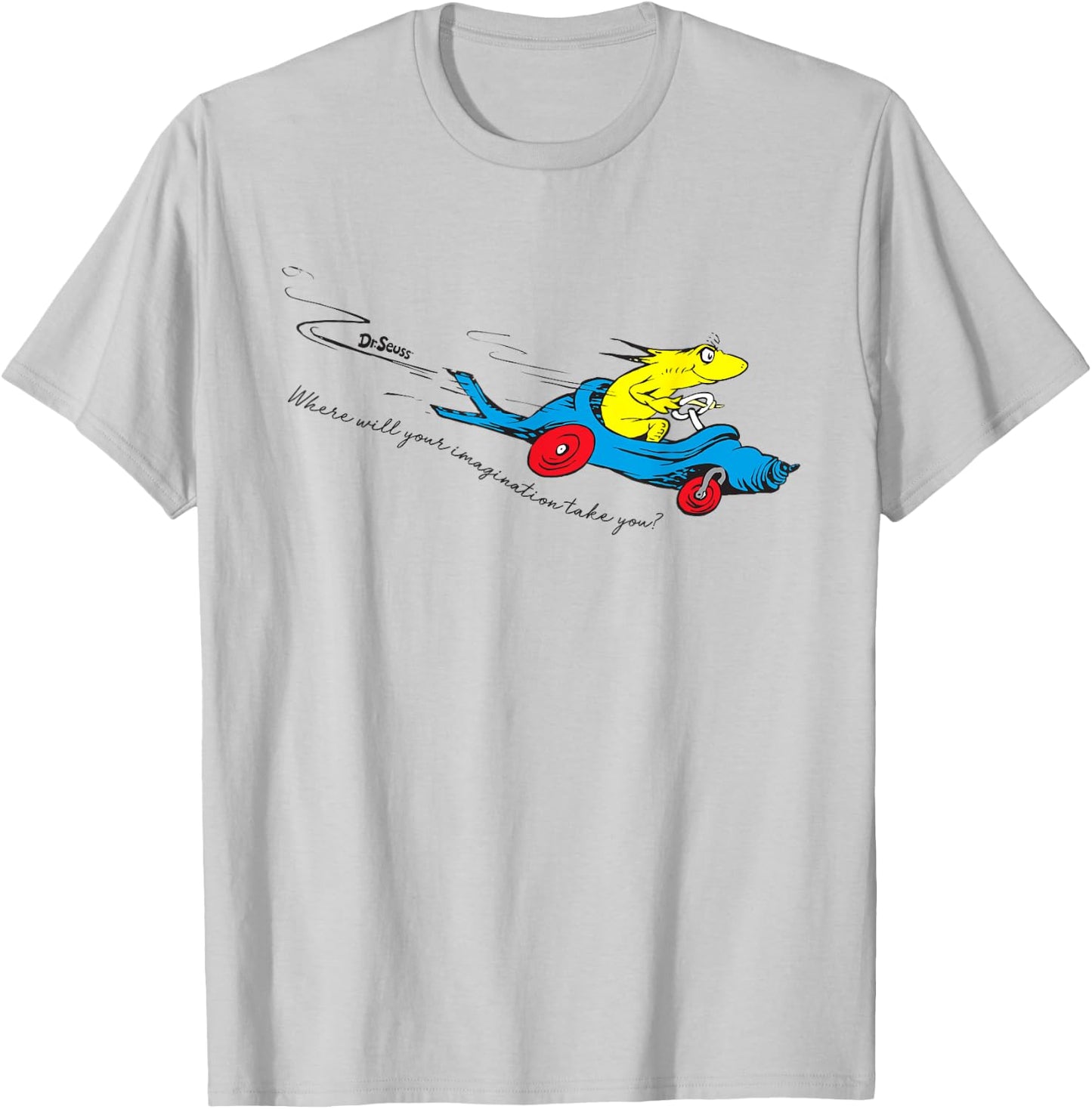 Dr. Seuss Imagination Takes You T-Shirt - T-Shirt | Ash