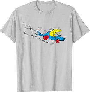 Dr. Seuss Imagination Takes You T-Shirt - T-Shirt | Ash