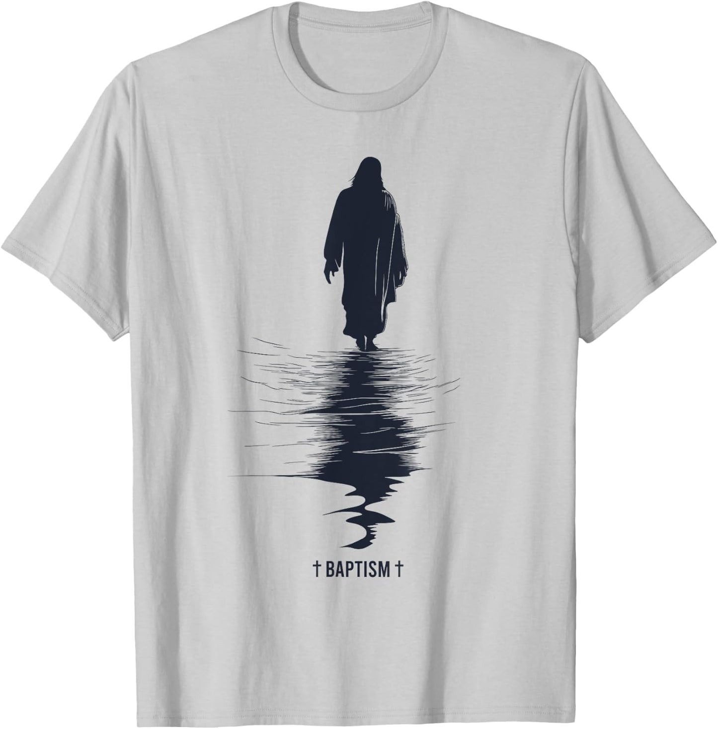 Jesus baptism T-Shirt - T-Shirt | Ash