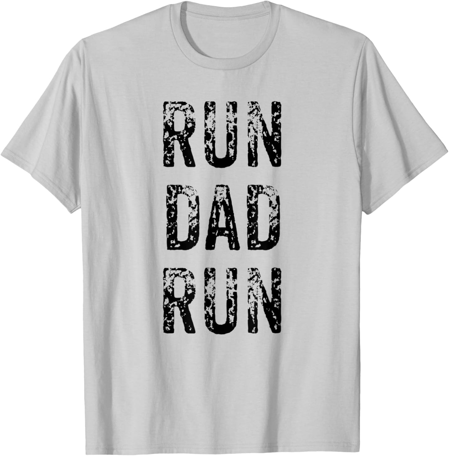 Funny Run Dad Marathon 5k Family Race Day Gift T-Shirt - T-Shirt | Ash