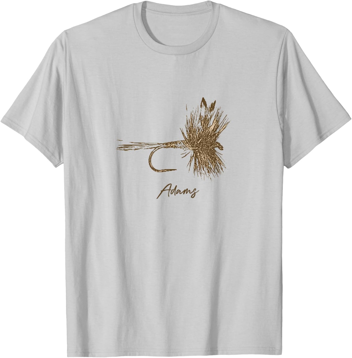 Fly Fishing Lure Adams Vintage T-Shirt - T-Shirt | Ash