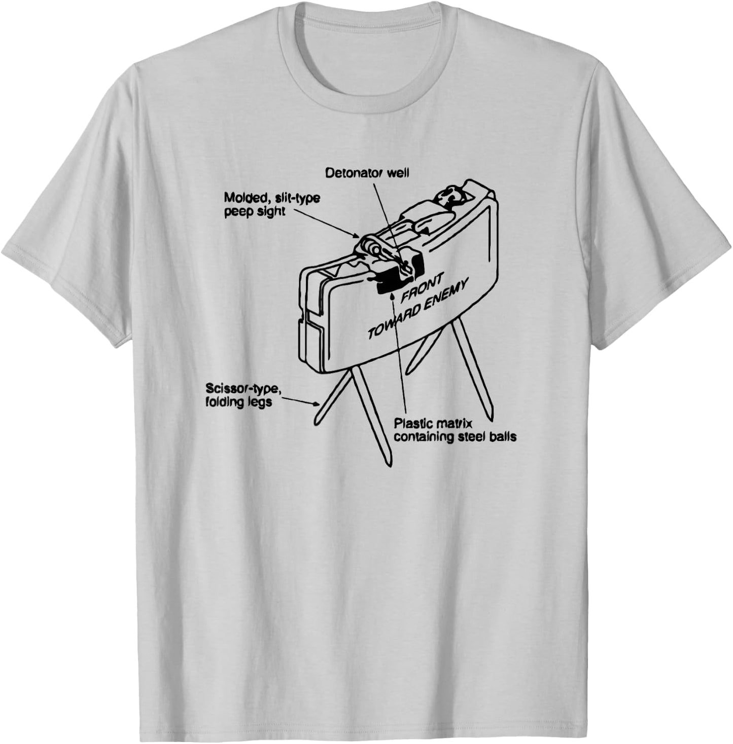 Funny Infantry Claymore Mine shirt 0311 11B T-Shirt - T-Shirt | Ash