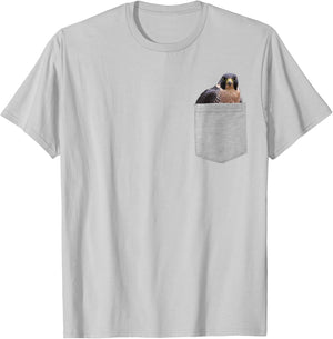 Animal in Your Pocket Peregrine Falcon (Falco peregrinus) T-Shirt - T-Shirt | Ash
