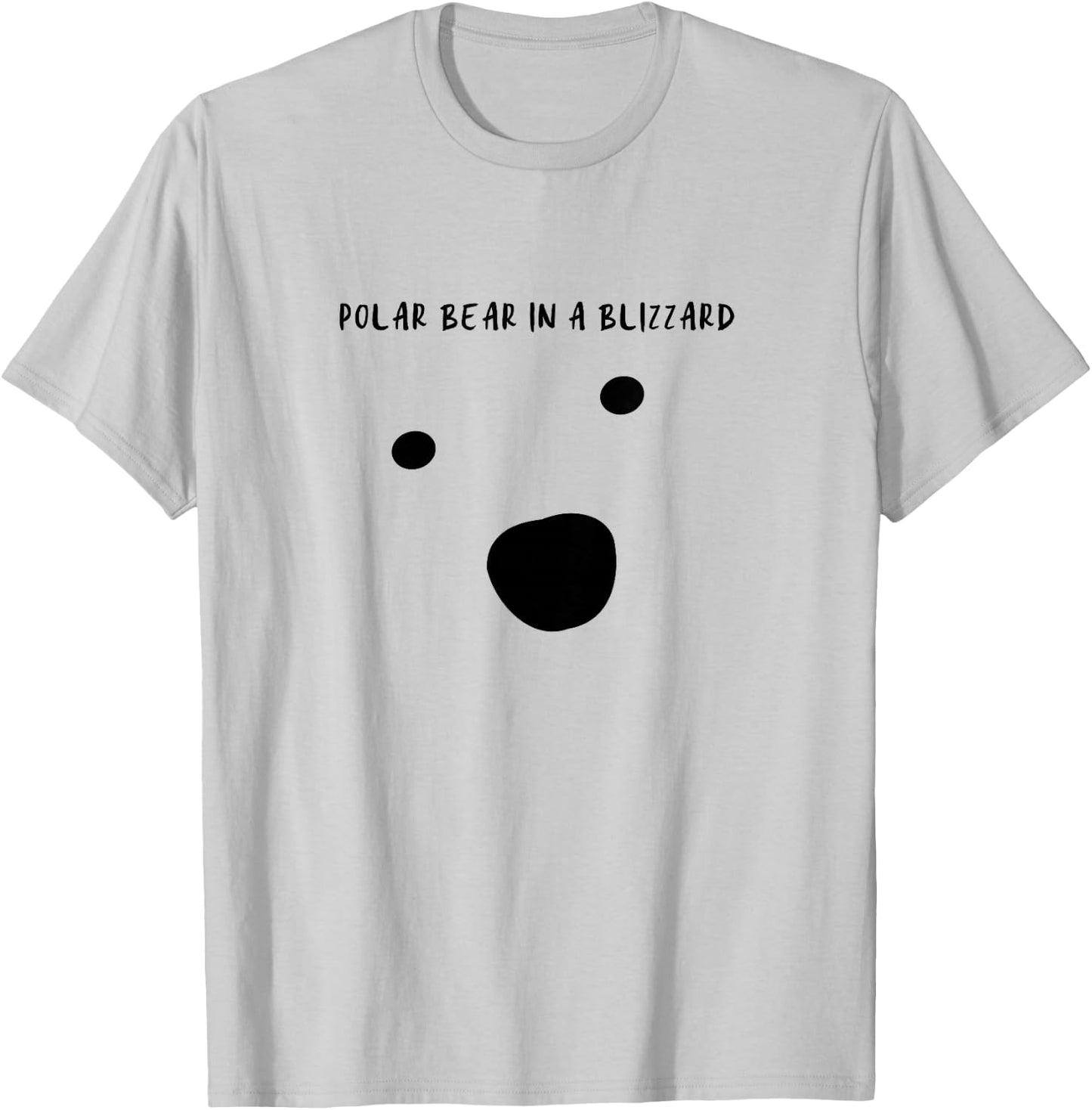 Polar Bear in a Blizzard T-Shirt - T-Shirt | Ash