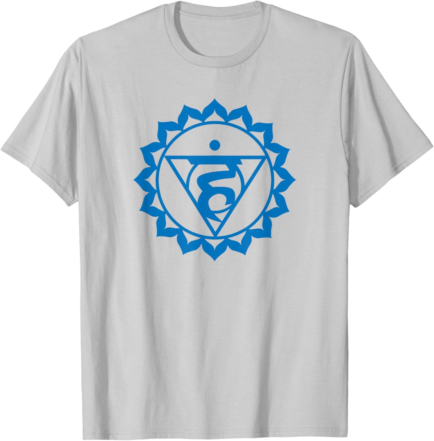 Chakra Sacred's Funny Geometry . Yoga Throat T-Shirt - T-Shirt | Ash
