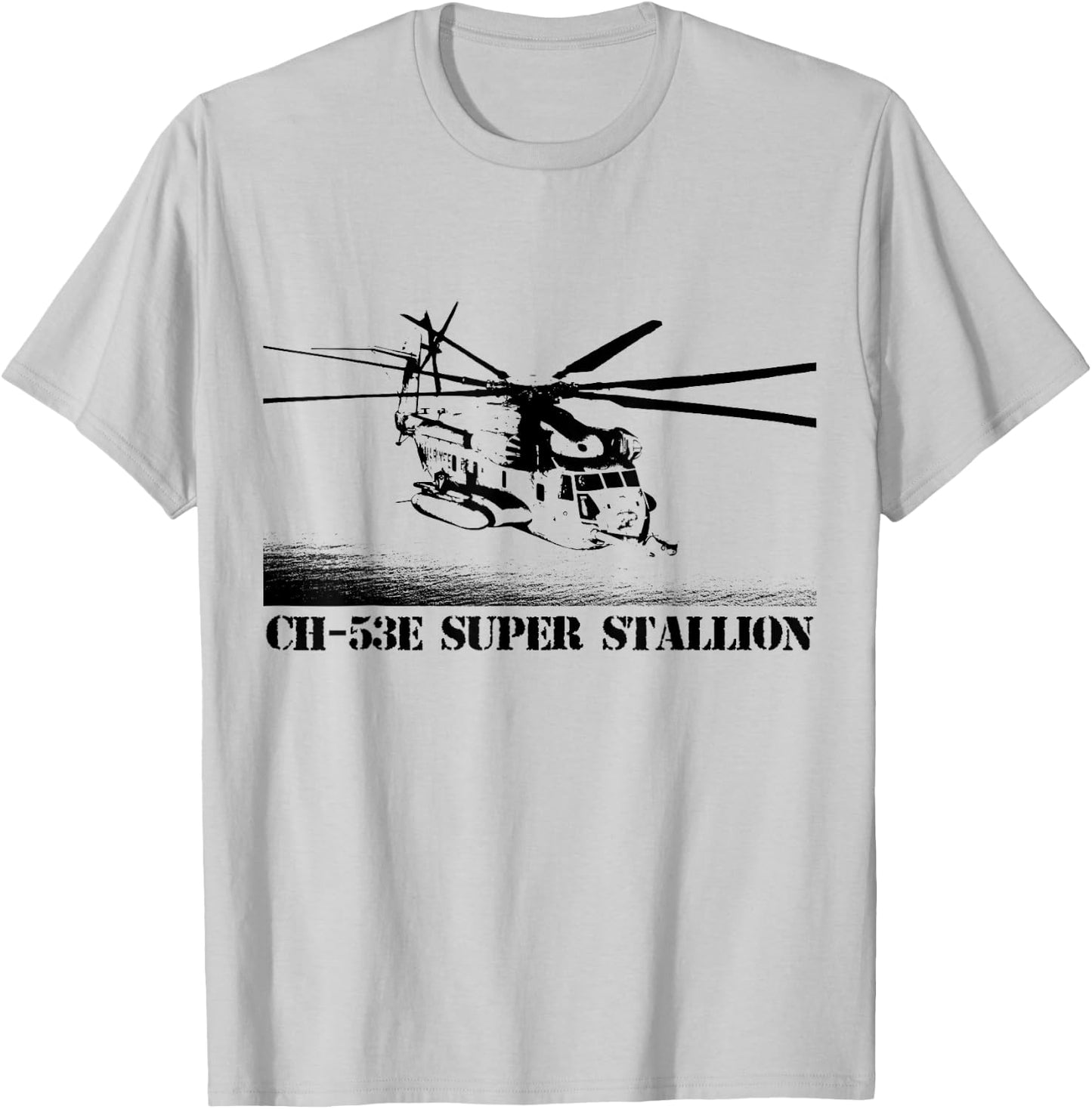 CH53E Super Stallion helicopter crew T-Shirt - T-Shirt | Ash