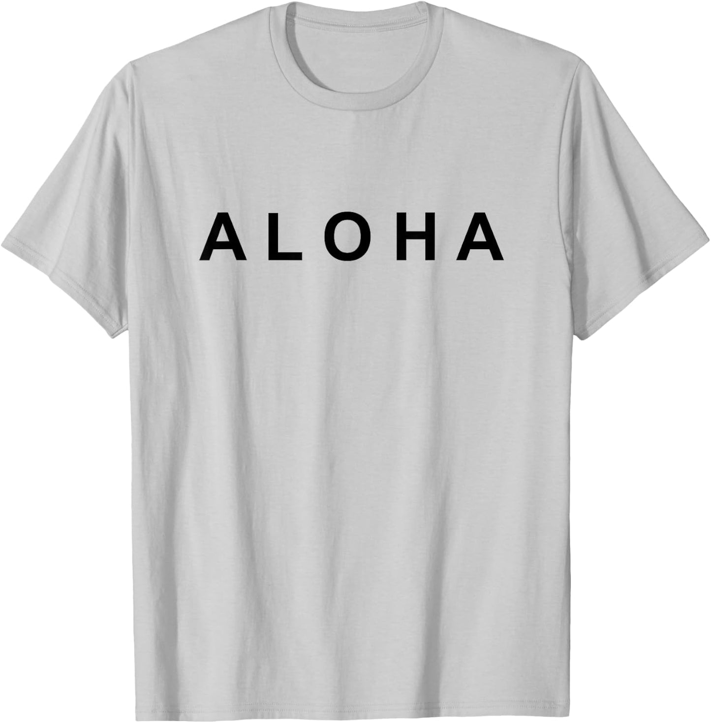 Simply ALOHA (black text) T-Shirt - T-Shirt | Ash