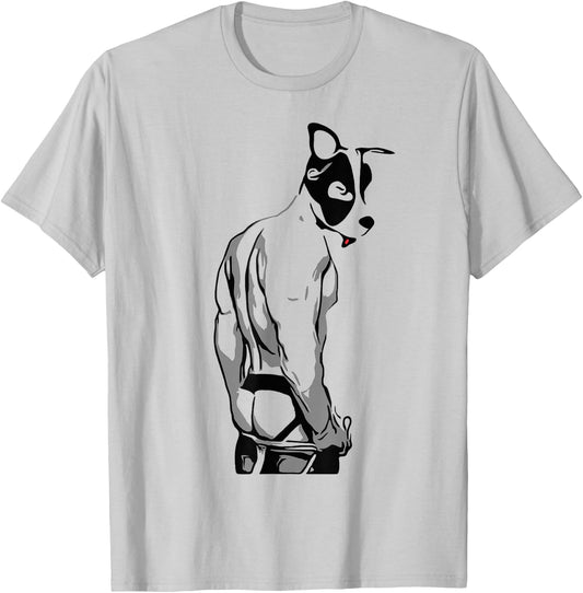 uman Puppy Jock Strap - Additional Colors T-Shirt - T-Shirt | Ash