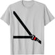 Seat Belt Shirt - Funny Fake Seatbelt - Passenger T-Shirt - T-Shirt | Ash