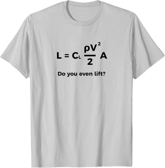 Lift Equation Meme T-Shirt - T-Shirt | Ash