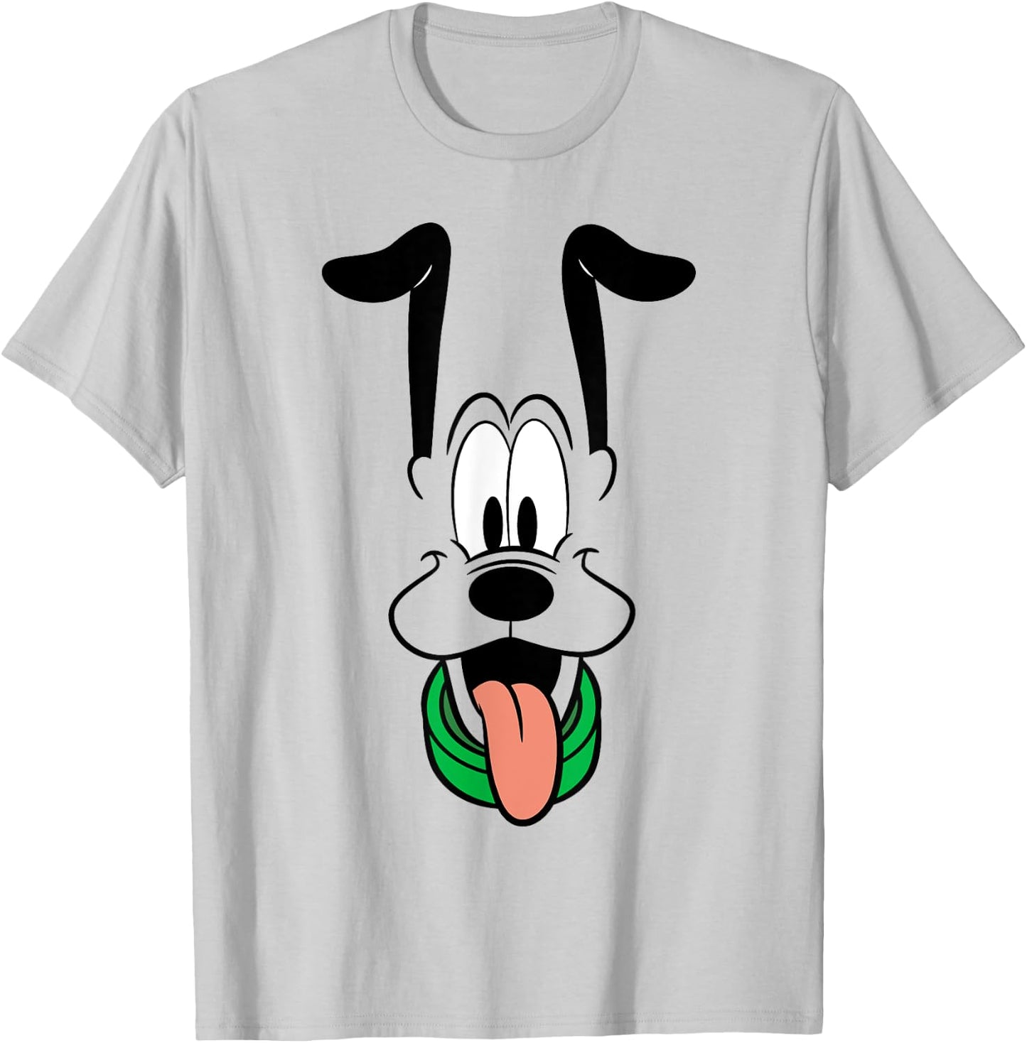 Disney Pluto Big Face Ears Up T-Shirt - T-Shirt | Ash
