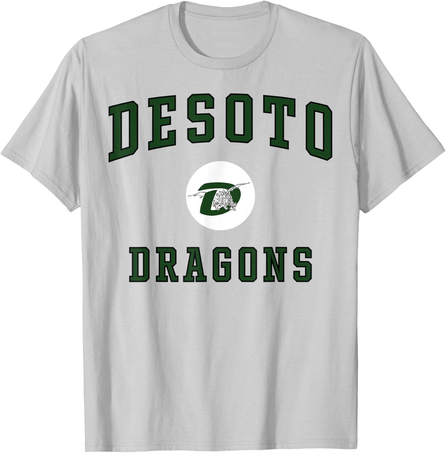 De Soto High School Dragons T-Shirt - T-Shirt | Ash