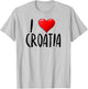 I Love Croatia- - Traveler - Souvenir T-Shirt - T-Shirt | Ash
