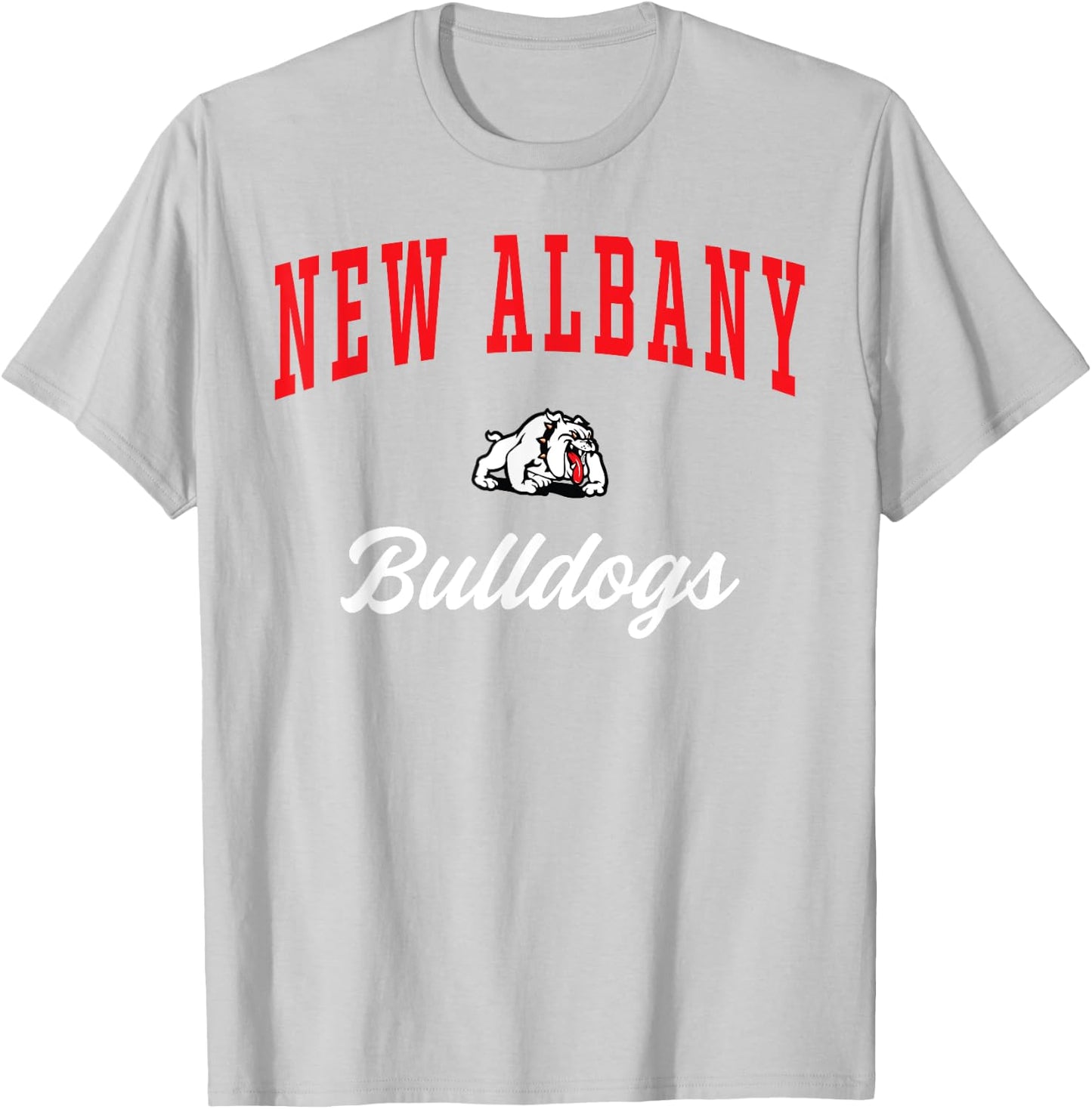 New Albany High School Bulldogs T-Shirt - T-Shirt | Ash