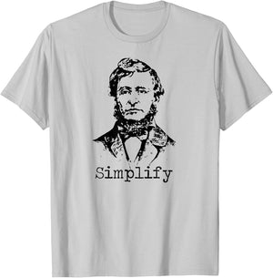 Thoreau T Shirt - Simplify T-Shirt - T-Shirt | Ash