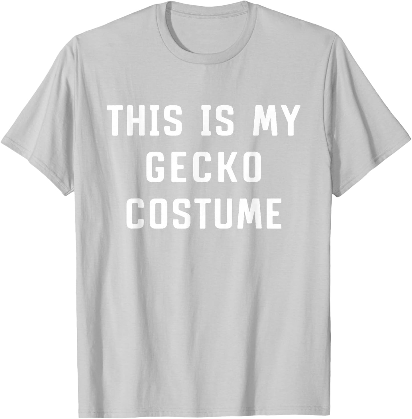This Is My Gecko Halloween Costume Simple Funny Last Minute T-Shirt - T-Shirt | Ash