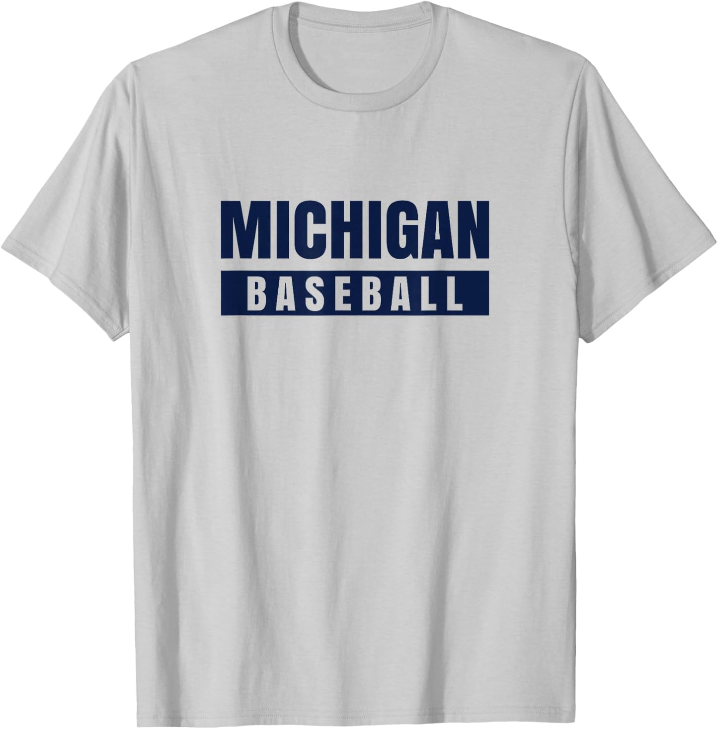 Michigan Baseball T-Shirt - T-Shirt | Ash