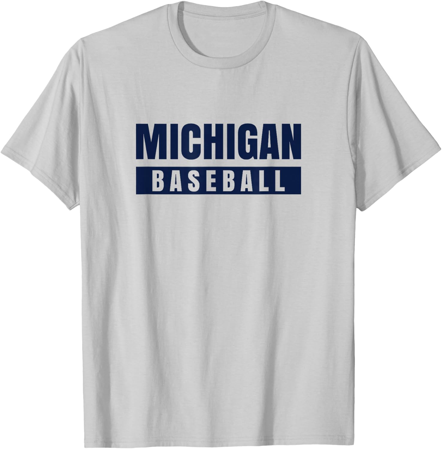 Michigan Baseball T-Shirt - T-Shirt | Ash