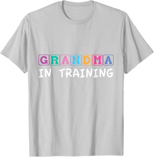 Grandma in training Funny T-Shirt - T-Shirt | Ash