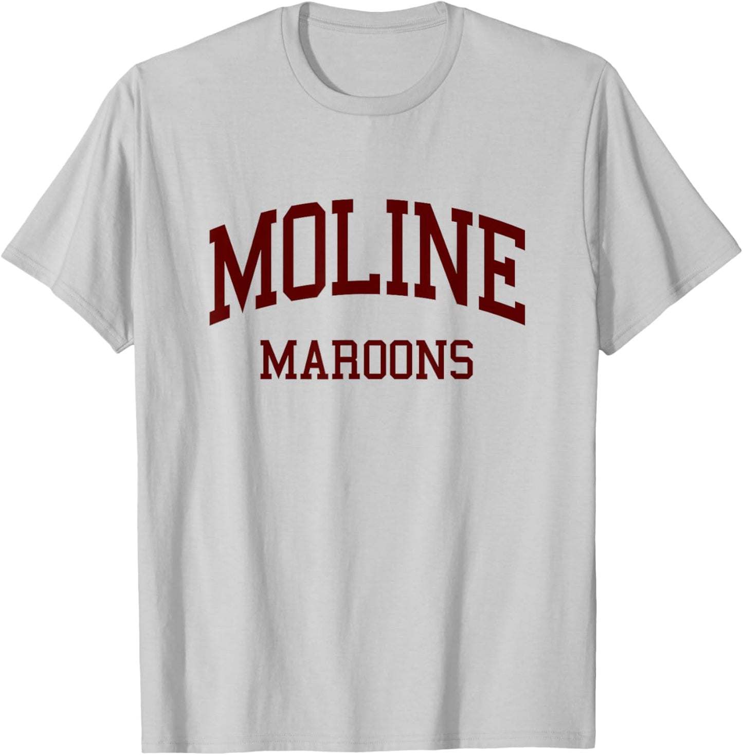 Moline High School HS Moline IL Retro T-Shirt - T-Shirt | Ash