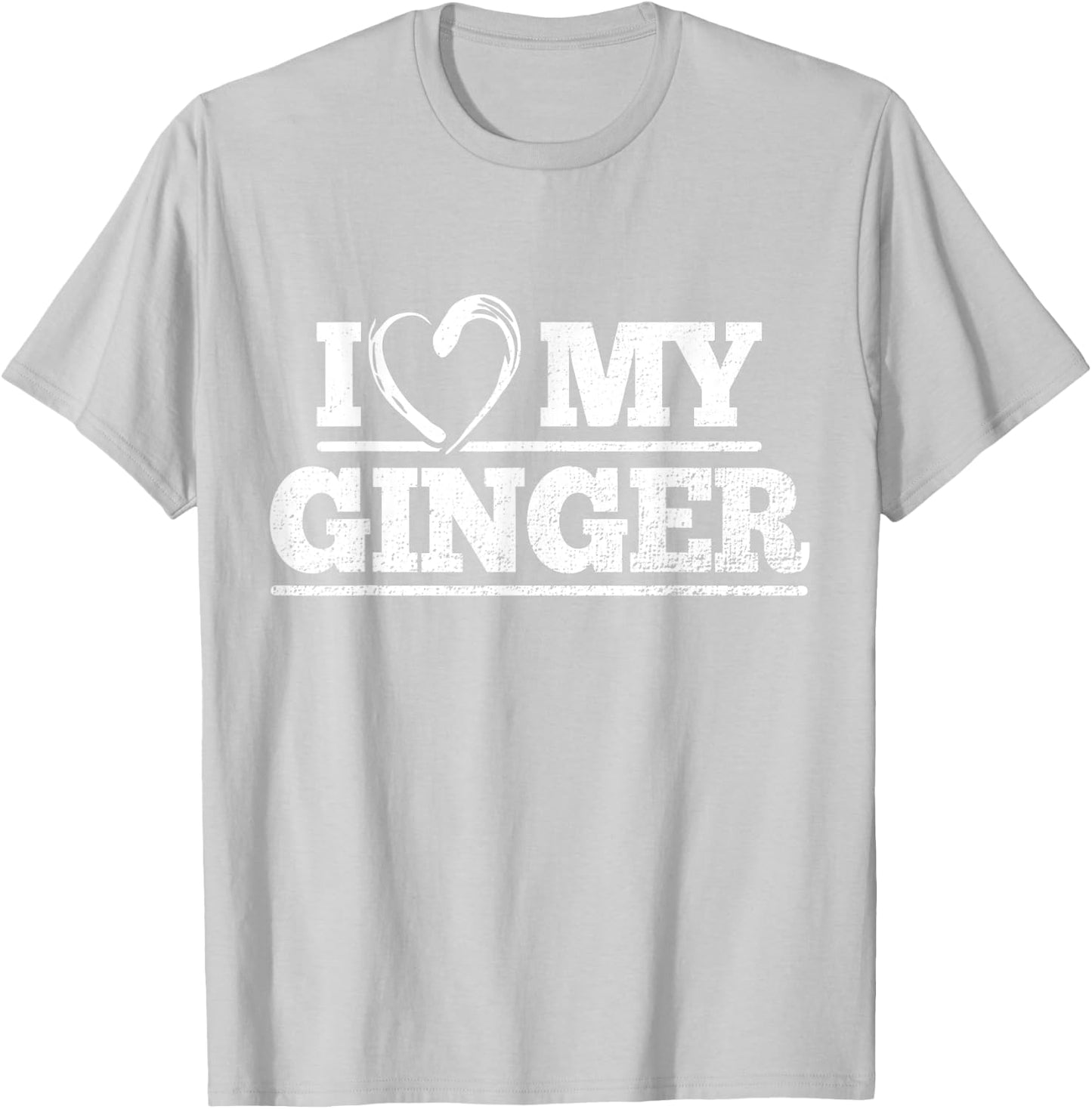 Funny I love my Ginger Red Hair Nerd Couple T-Shirt - T-Shirt | Ash