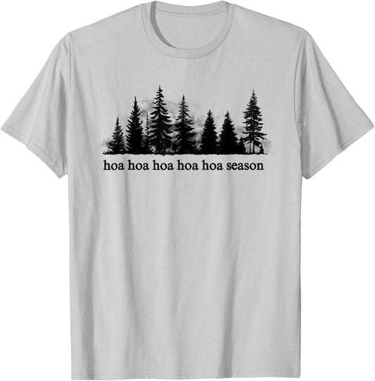 hoa hoa hoa hoa hoa Season Christmas T-Shirt - T-Shirt | Ash