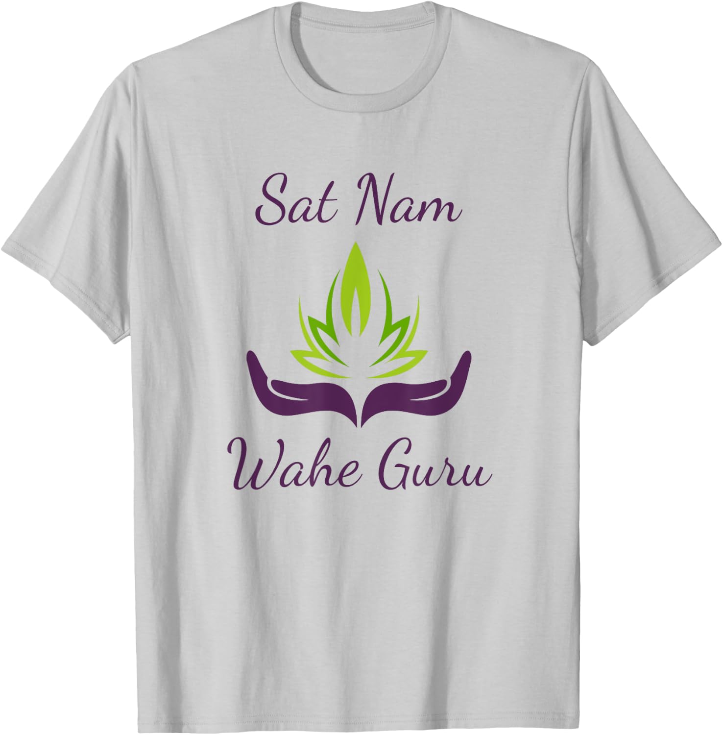 Kundalini Yoga Lotus Sat Nam Wahe Guru T-Shirt - T-Shirt | Ash