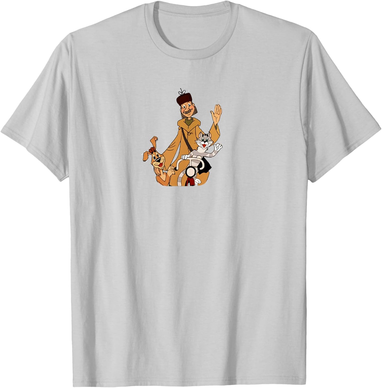 "Pochtalion Pechkin" Troye iz Prostokvashino Russian Cartoon T-Shirt - T-Shirt | Ash